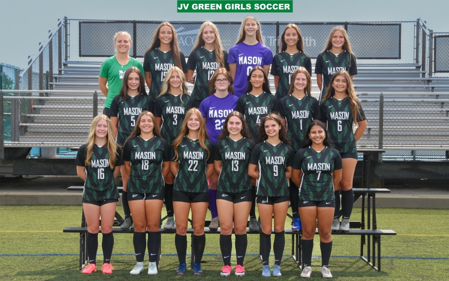 Girls JV Green Soccer Team